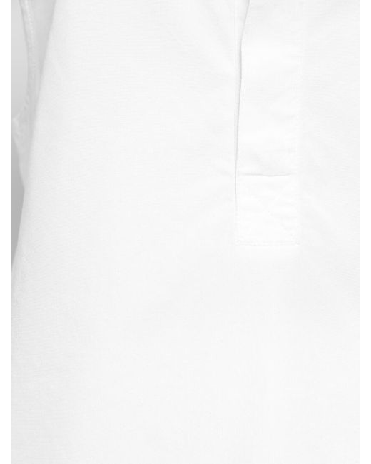 Top de popelina de algodón Saint Laurent de color White