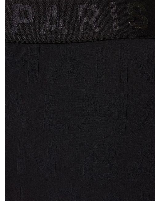 Balmain Black Logo Waistband Jersey leggings
