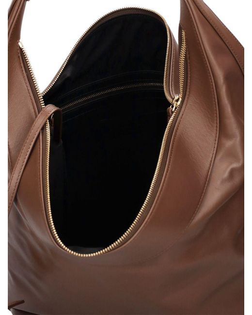 Loulou Studio Brown Mila Leather Hobo Bag