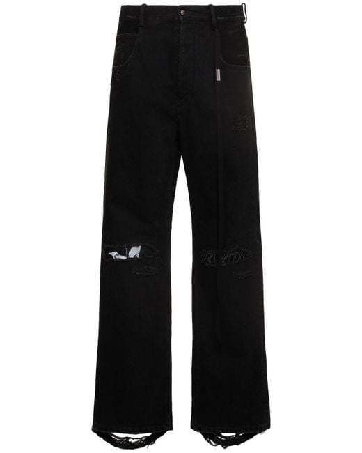 Ann Demeulemeester Herren Jeans Aus Denim „Ronald“ in Black für Herren
