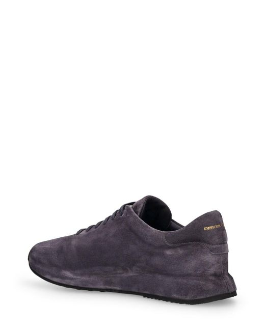 Officine Creative Purple Race Low Top Leather Sneakers for men