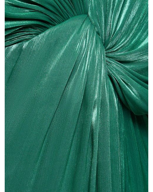 Robe midi en georgette de lurex roanna Costarellos en coloris Green