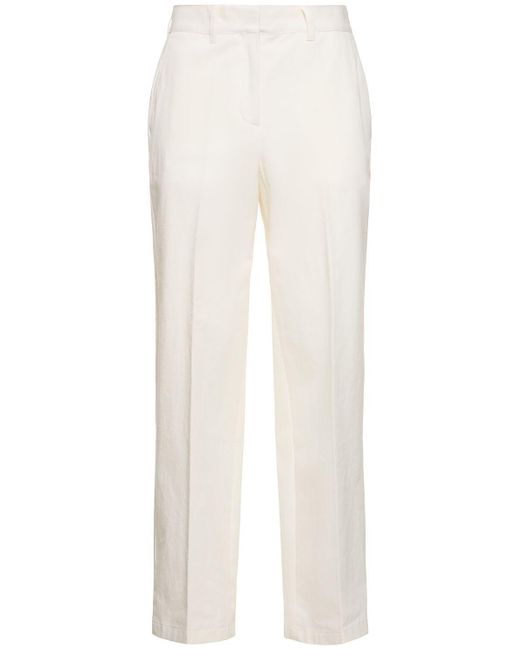 DUNST White Summer Chino Pants