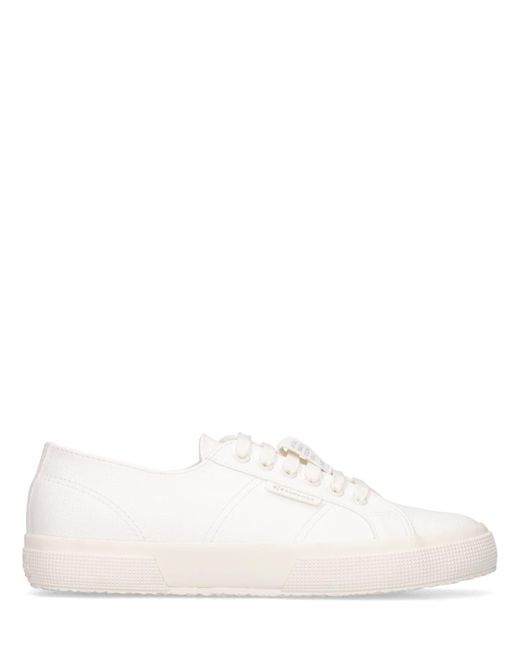 Superga White Grape-based Faux Leather Low Top Sneaker