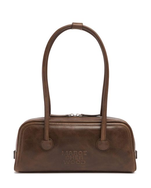 MARGE SHERWOOD ソフトレザーショルダーバッグ Brown