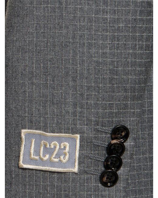 LC23 Herren Blazer Aus Wollripstop in Gray für Herren