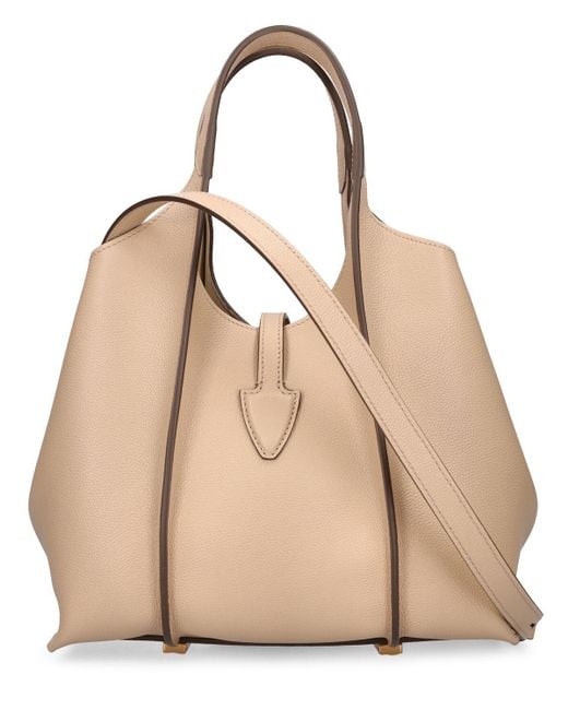 Tod's Natural Mini T Shopping Leather Bag