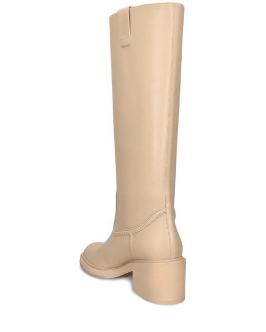 Chloé Natural 60Mm Mallo Leather Tall Boots