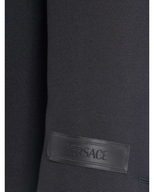 Versace Black Wool & Mohair Evening Blazer for men
