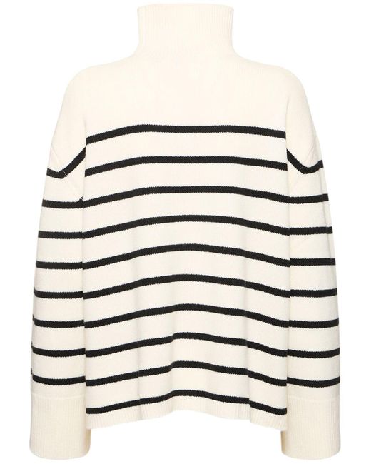 Anine Bing Multicolor Gestreifter Wolle-kaschmir-pullover "courtney"