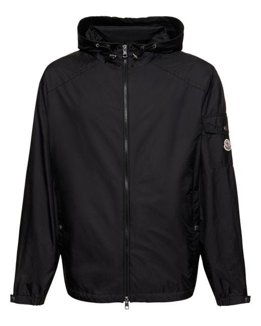 Etiache nylon rainwear jacket Moncler de hombre de color Black