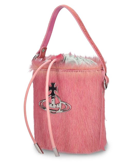 Vivienne Westwood Pink Beuteltascheaus Ponyhaar "daisy"