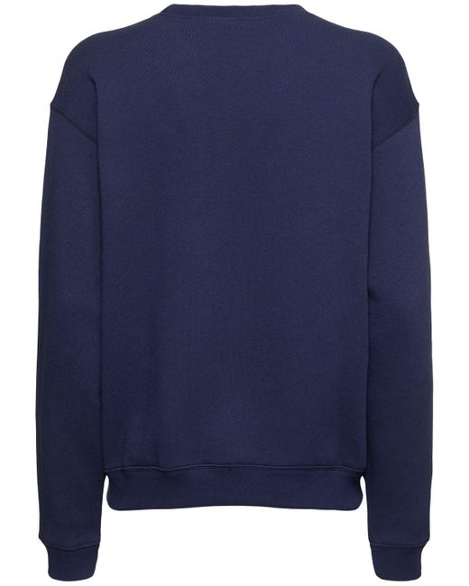 Polo Ralph Lauren Blue Cruise Vy Polo Bear-intarsia Cotton-blend Sweatshirt