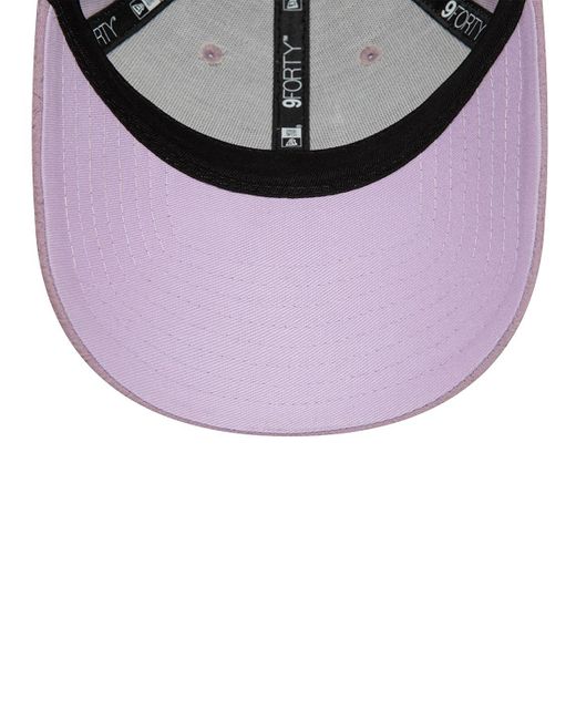 KTZ Purple La Dodgers Bubble Stitch 9forty Hat