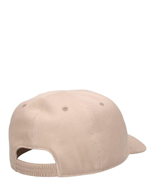 Kiton Natural Logo Cotton Baseball Hat for men