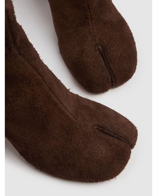 Femme Bottines En Daim Tabi 80 Mm Maison Margiela en coloris Brown