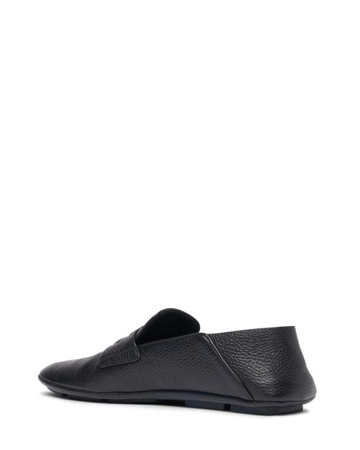 Dolce & Gabbana Gray Dg Driver Leather Loafer for men