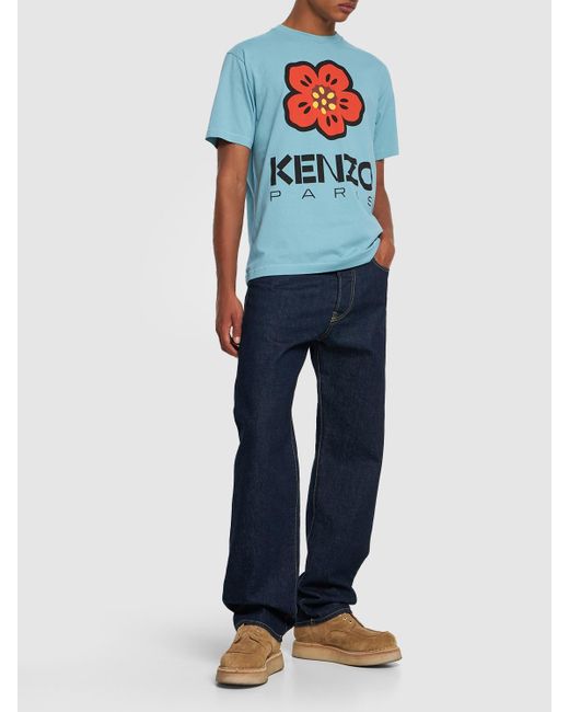 KENZO Klassisches T-Shirt "Boke Flower" in Blue für Herren