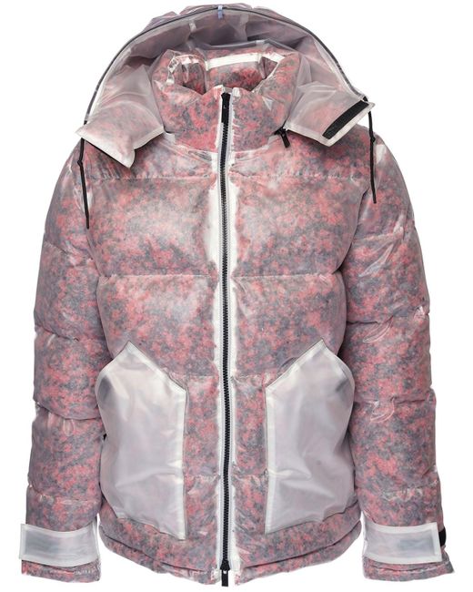 McQ Alexander McQueen Pink Foam Cashmere Puffer Jacket for men