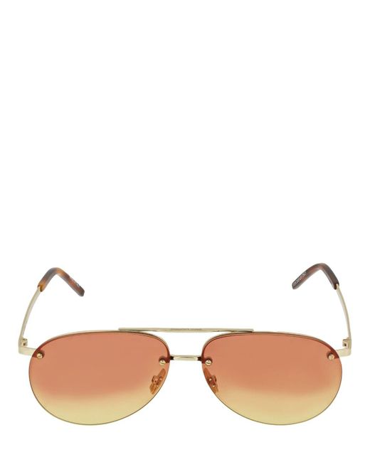 Saint Laurent Sl 416 Pilot メタルサングラス ブラック Lyst