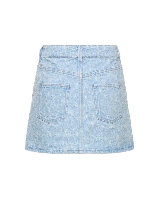 Rabanne Blue Denim Mini Skirt