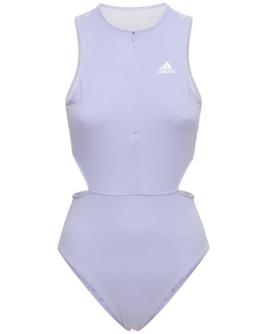 Adidas Originals Purple Cut Out Bodysuit