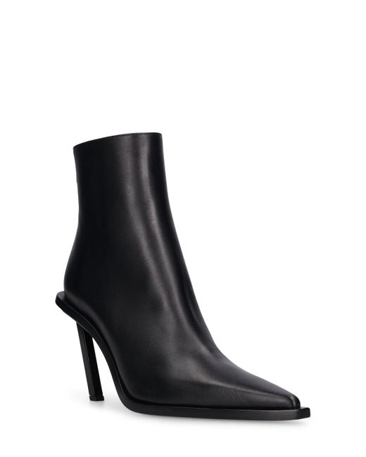 Ann Demeulemeester Black 90mm Anic High Heel Leather Ankle Boots