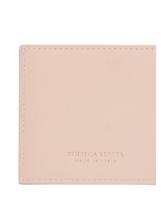 Bottega Veneta Pink Cassette Leather Credit Card Case