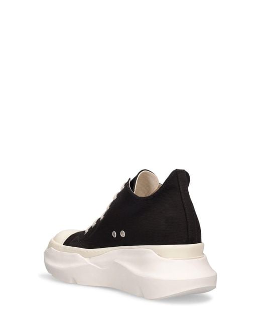 Rick Owens Black Abstract Top Sneakers for men