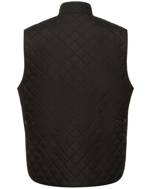 Belstaff Icon Lightweight Quilted Nylon Vest in Black for Men