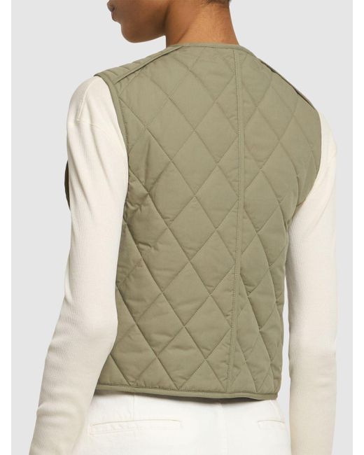 Soeur Natural Ulla Quilted Cotton Vest