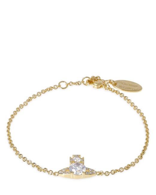 Vivienne Westwood Metallic Ise Crystal Chain Bracelet