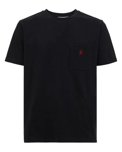 Gramicci Black Logo Cotton Jersey T-shirt for men