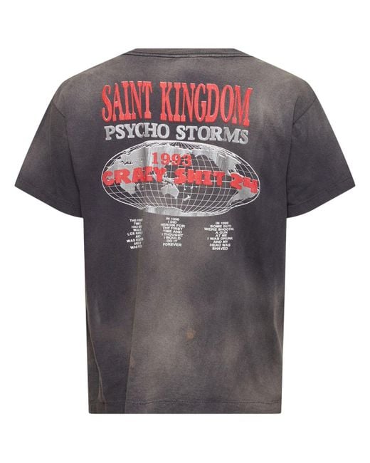 Saint Michael T-shirt "lastman X Saint Mxxxx St Kingdom" in Gray für Herren