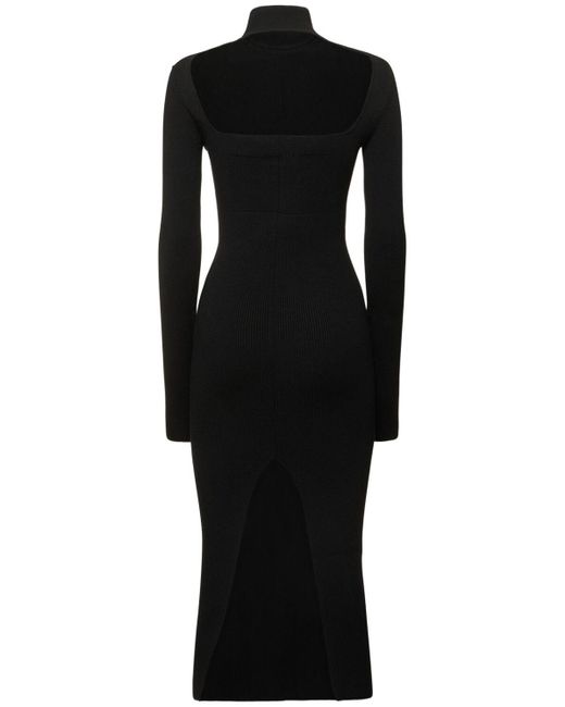 Marc Jacobs Black Reversible Knit Dress