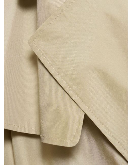 Burberry Natural Oversize Silk Trench Coat for men