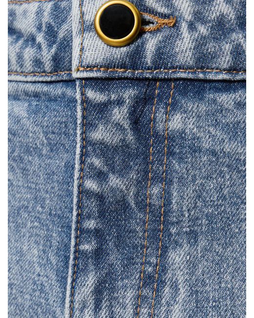 Jeans dritti vita alta danielle di Khaite in Blue