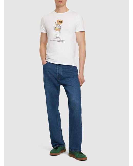 Polo Ralph Lauren White Wimbledon Bear T-shirt for men