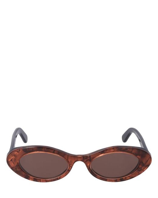 Zimmermann Brown Prima Ellipse Oval Acetate Sunglasses
