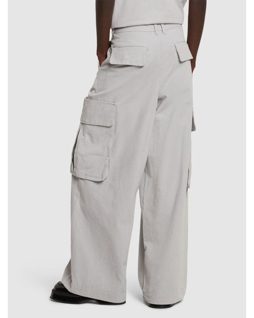 Honor The Gift Gray A-spring Wide Leg Cargo Pants for men