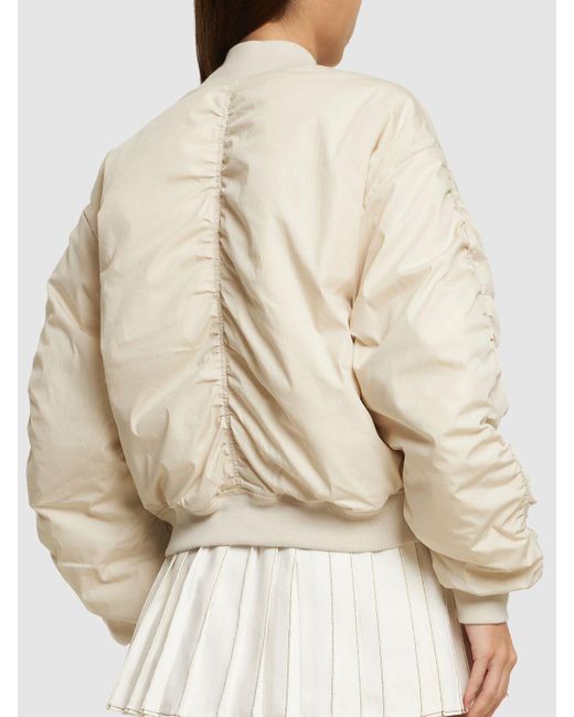 Isabel Marant Natural Bessimega Cotton-blend Bomber Jacket