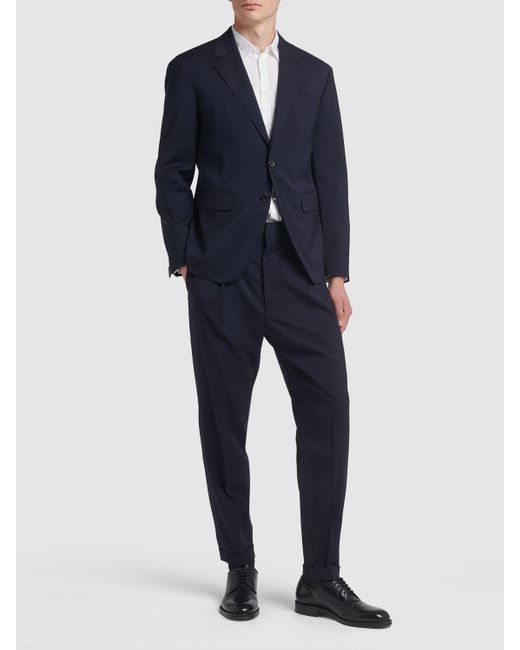 DSquared² Blue Cipro Fit Single Breasted Wool Suit for men