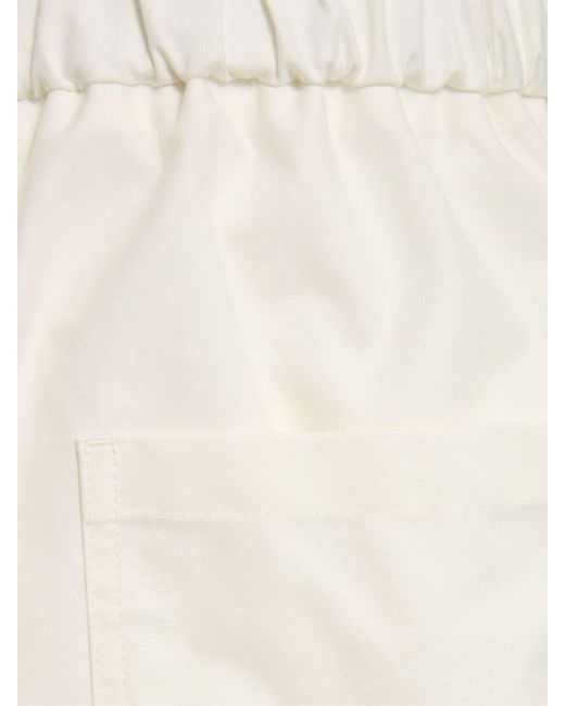 Jil Sander White Relaxed Fit Cotton Pants for men