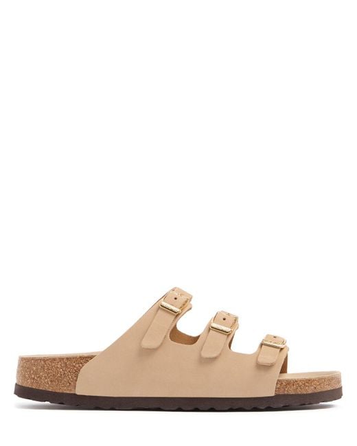 Femme Sandales En Daim Florida Birkenstock en coloris Natural