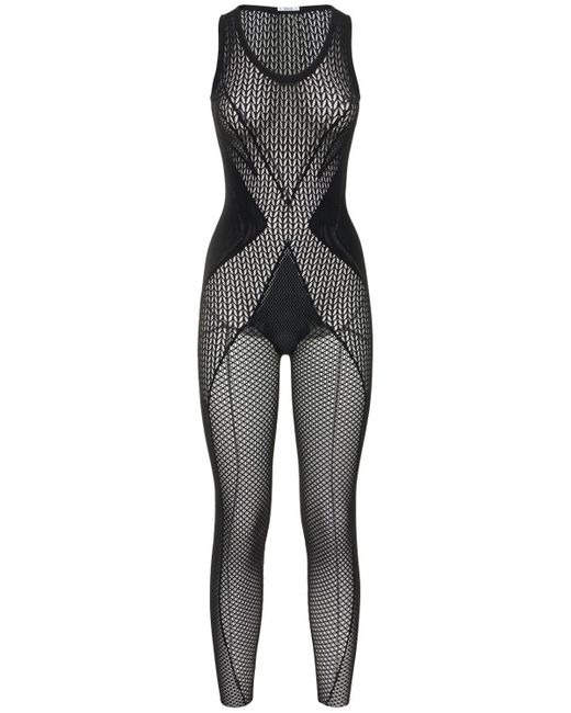 Wolford Romance Net Lace Bodysuit in Black | Lyst