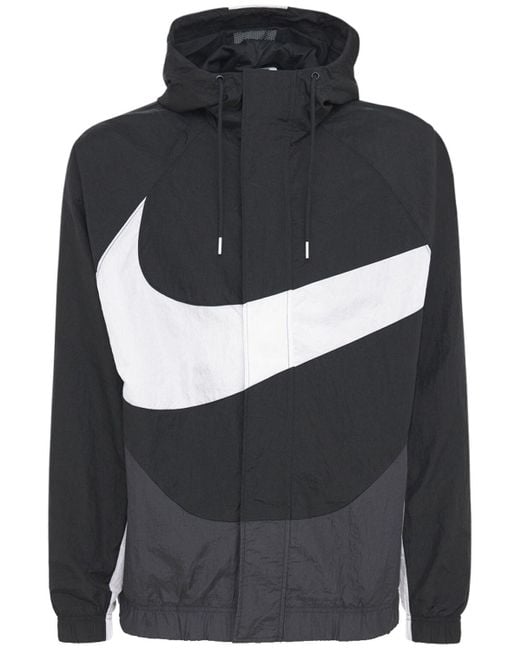 Nike Black Swoosh Woven Jacket for men
