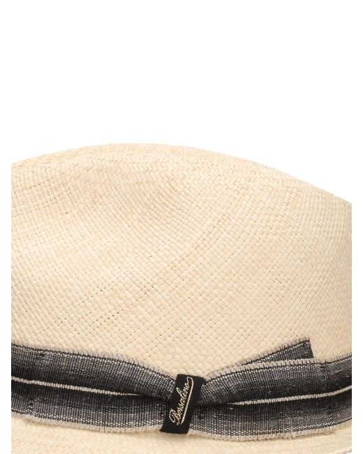 Borsalino Natural Trilby Straw Panama Hat for men