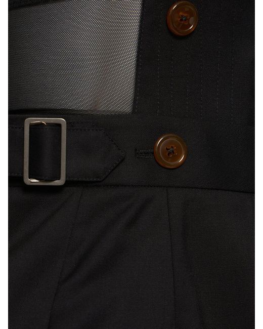 Pantalon corset en sergé taille haute macca Vivienne Westwood en coloris Black