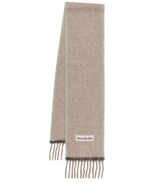 Acne Natural Vally Solid Alpaca Blend Scarf for men