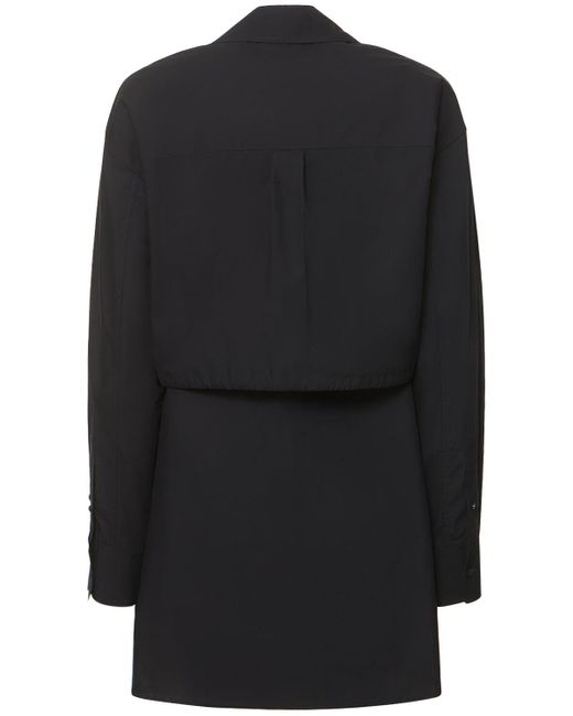 Alexander Wang Black Minikleid Mit Bindeverschluss
